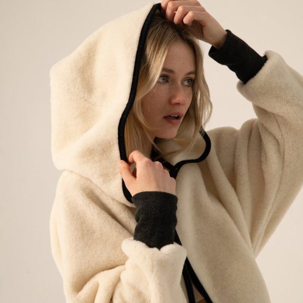 Woolskins Oversized hoodie Dames Wol