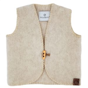 Wollen Bodywarmer voor baby & Kind Felted Beige 1