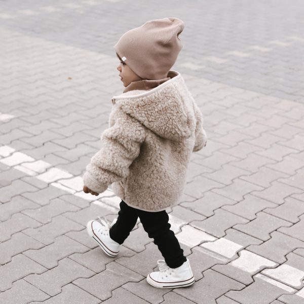 Woolen Baby Coat A Basic Brand Woolskins beige