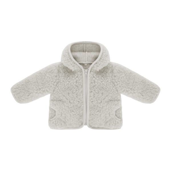 Wollen Babyjas A Basic Brand Woolskins grijs