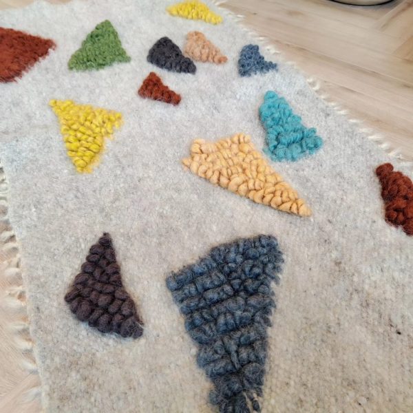 Tapis en Laine Chambre d'Enfant Peaux de Laine nouées Main